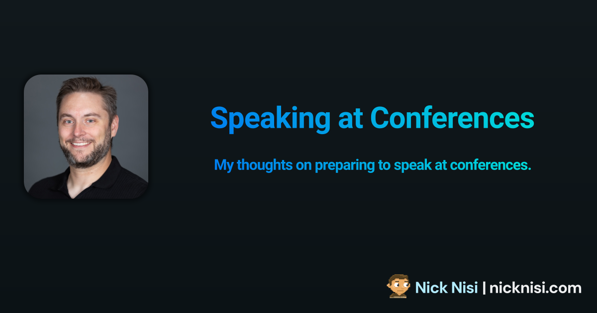 Speaking at Conferences